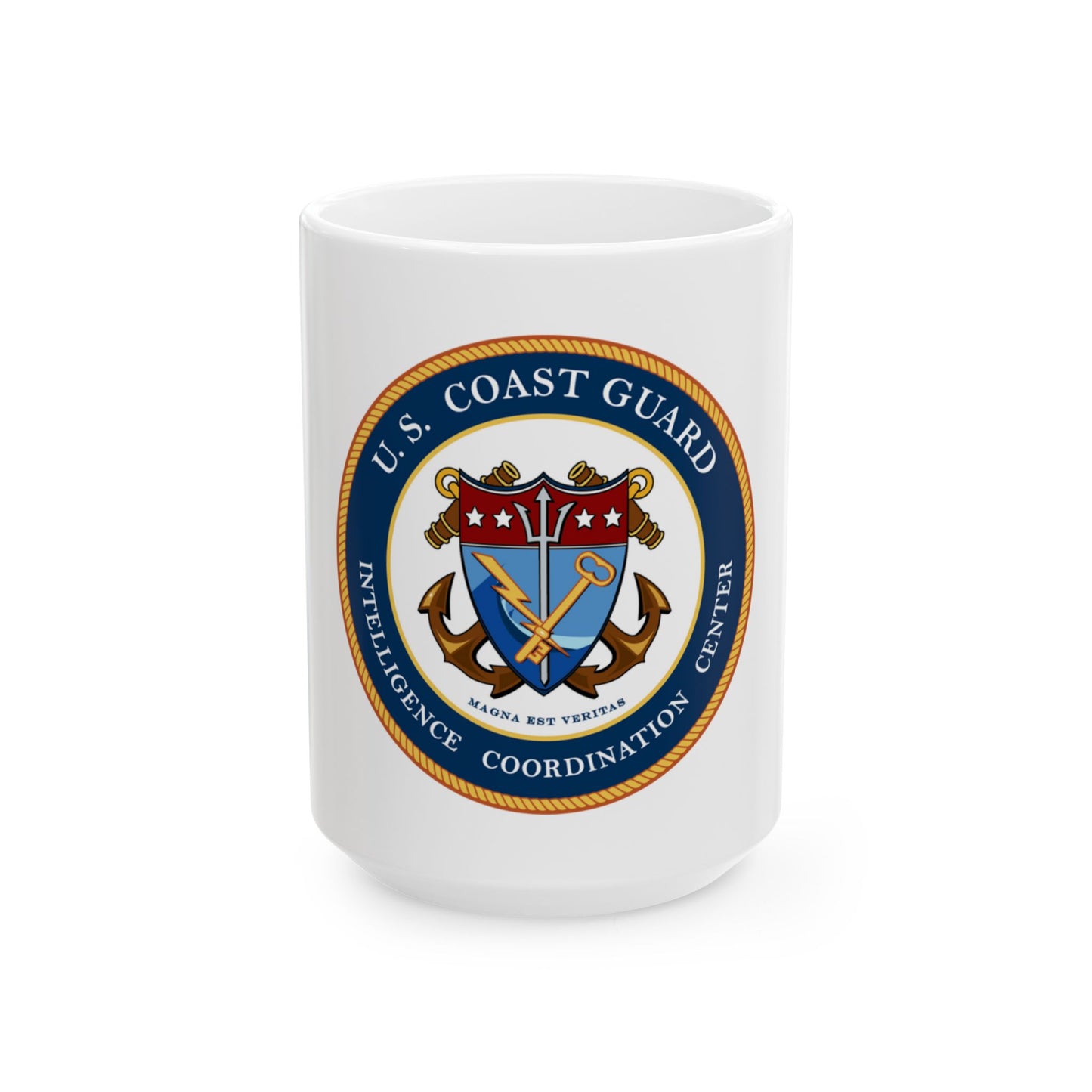 USCG Intelligence Coordination Center (U.S. Coast Guard) White Coffee Mug
