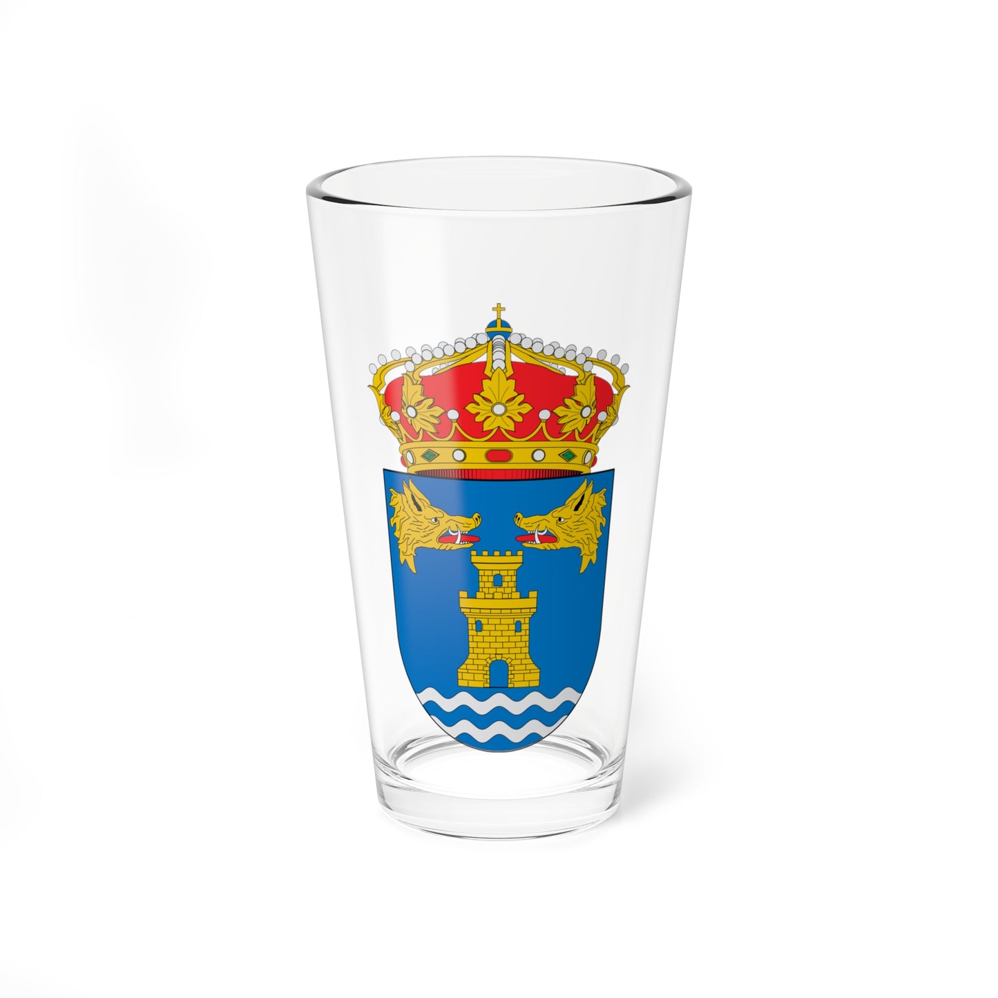 Escudo de A Porqueira (Spain) (Coat of Arms) Pint Glass 16oz