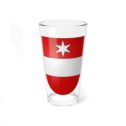 Täsch-coat of arms (Switzerland) (Coat of Arms) Pint Glass 16oz