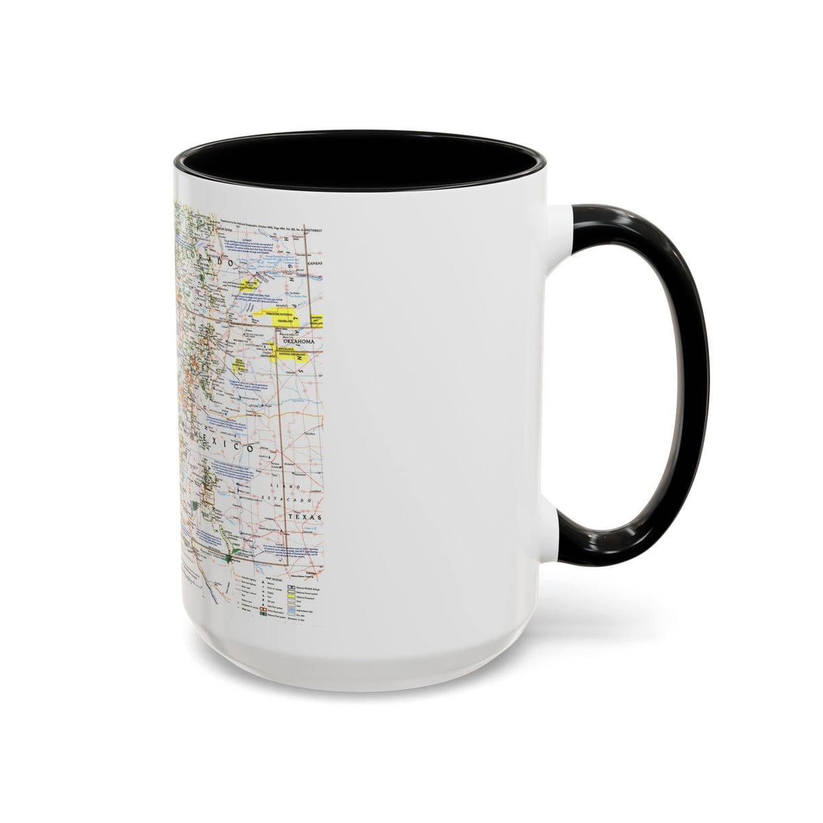 USA - Southwest (1992) (Map) Accent Coffee Mug