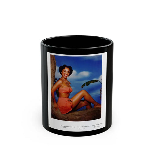 Dorothy Dandridge #74 - Hollywood In Kodachrome 1940-1949 Book - 1 Color Photo (Vintage Female Icon) Black Coffee Mug-11oz-Go Mug Yourself