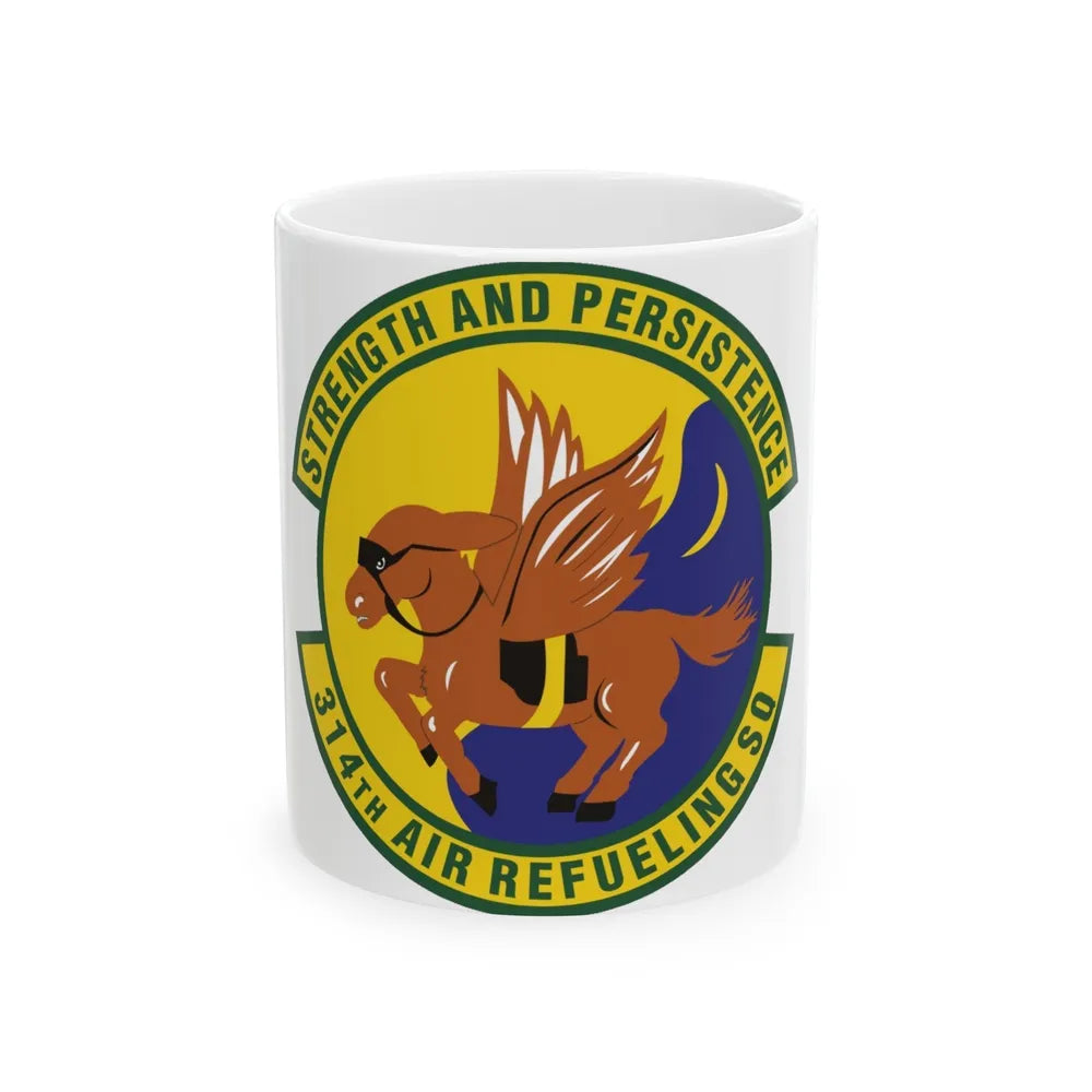 314th Air Refueling Squadron (U.S. Air Force) White Coffee Mug-11oz-Go Mug Yourself