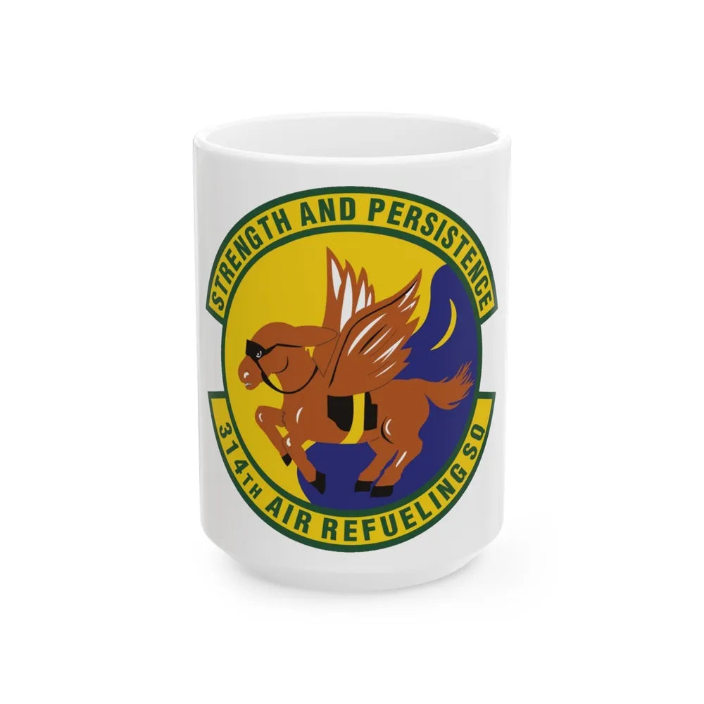 314th Air Refueling Squadron (U.S. Air Force) White Coffee Mug-15oz-Go Mug Yourself