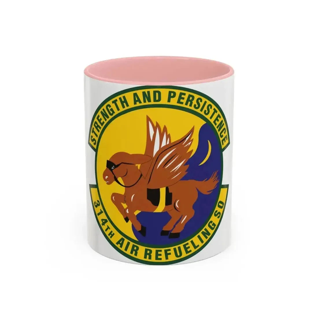 314th Air Refueling Squadron (U.S. Air Force) Accent Coffee Mug 11oz Pink - Go Mug Yourself