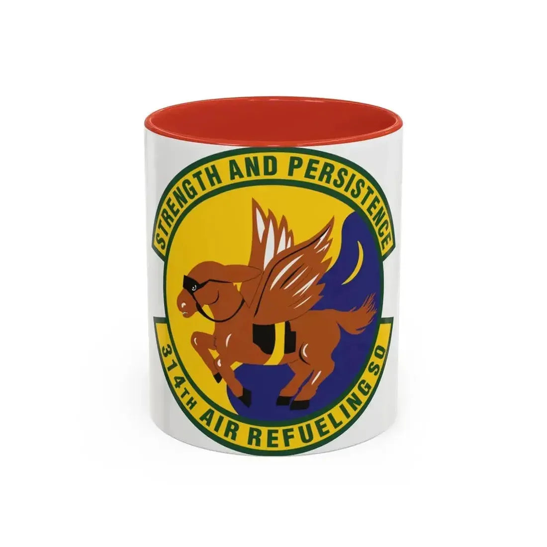 314th Air Refueling Squadron (U.S. Air Force) Accent Coffee Mug 11oz Red - Go Mug Yourself