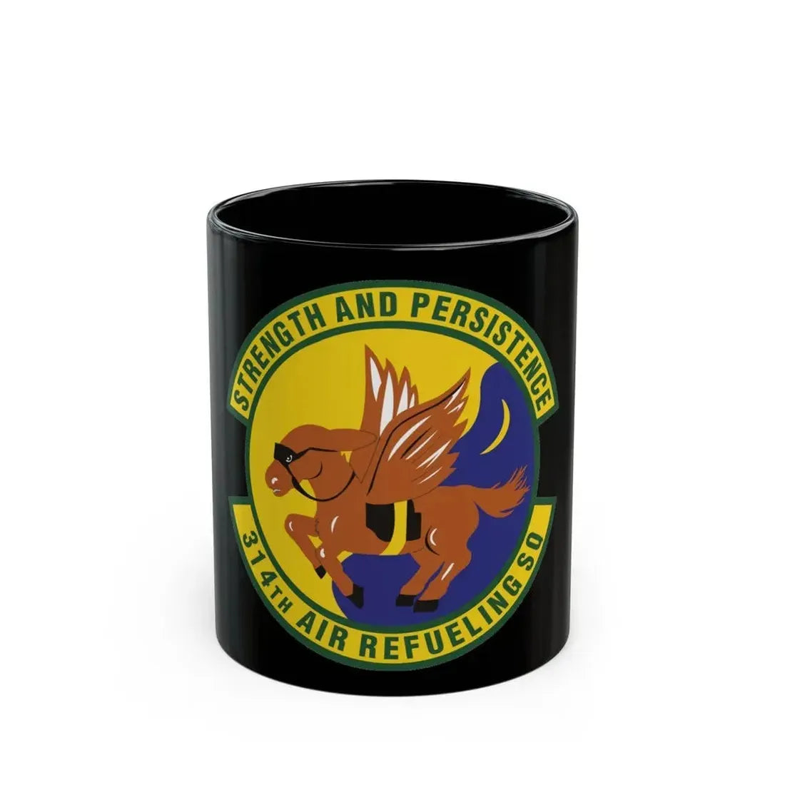 314th Air Refueling Squadron (U.S. Air Force) Black Coffee Mug 11oz - Go Mug Yourself