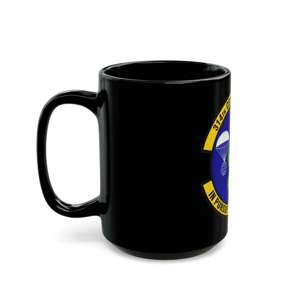 314th Comptroller Squadron (U.S. Air Force) Black Coffee Mug-Go Mug Yourself