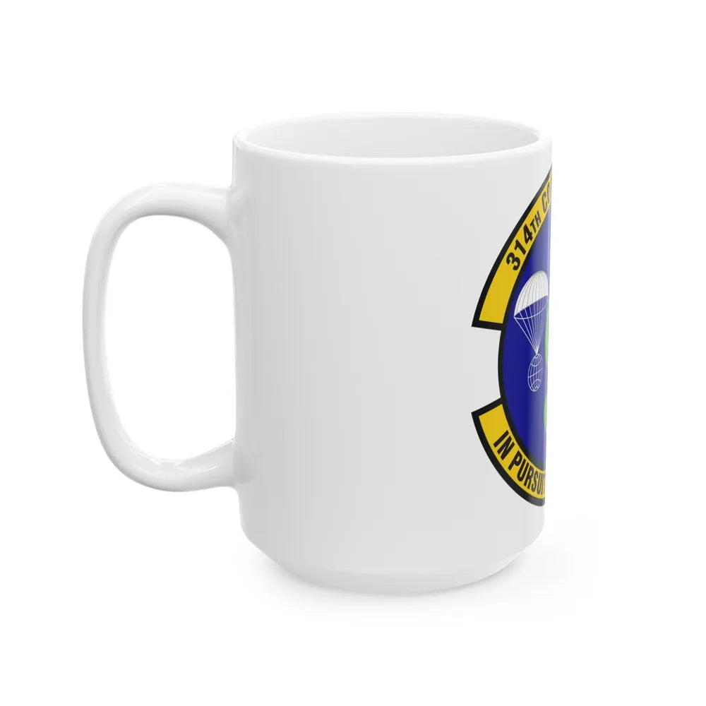 314th Comptroller Squadron (U.S. Air Force) White Coffee Mug-Go Mug Yourself