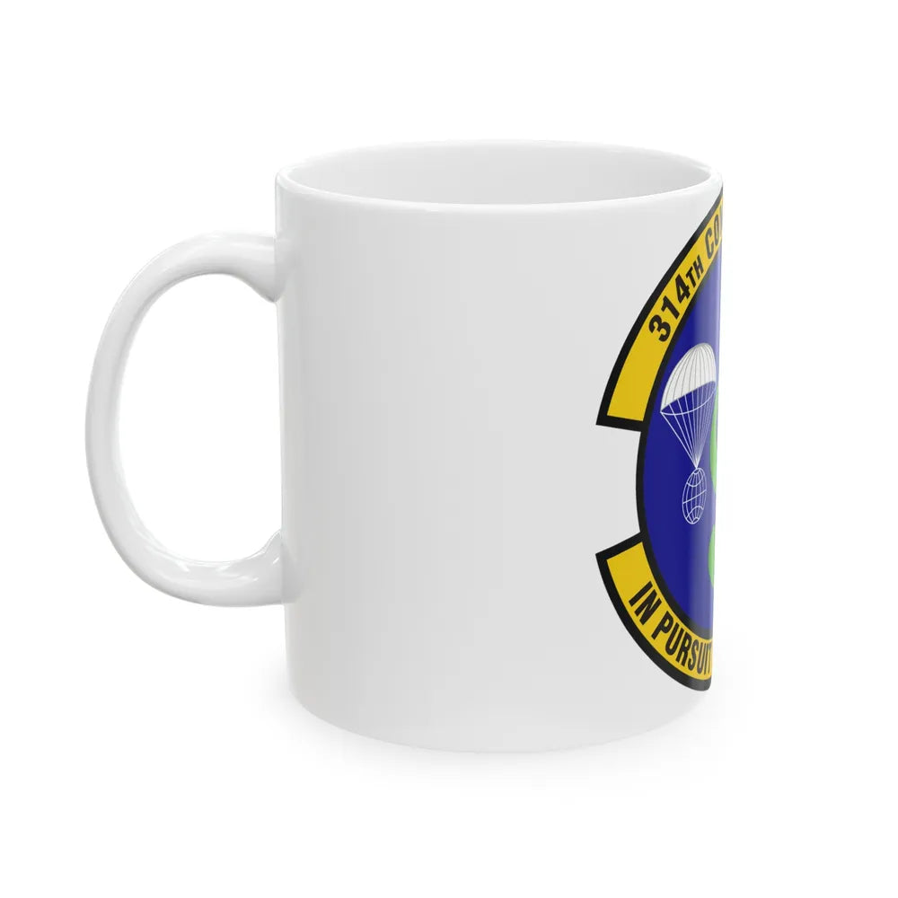 314th Comptroller Squadron (U.S. Air Force) White Coffee Mug-Go Mug Yourself