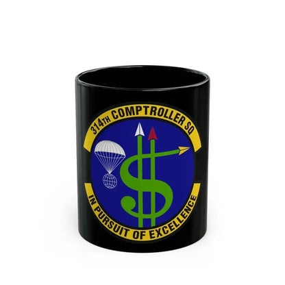 314th Comptroller Squadron (U.S. Air Force) Black Coffee Mug 11oz - Go Mug Yourself