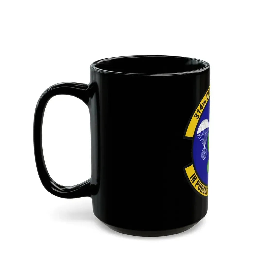 314th Comptroller Squadron (U.S. Air Force) Black Coffee Mug - Go Mug Yourself
