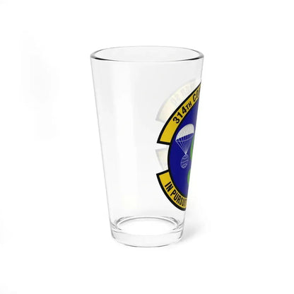 314th Comptroller Squadron (U.S. Air Force) Pint Glass 16oz - Go Mug Yourself