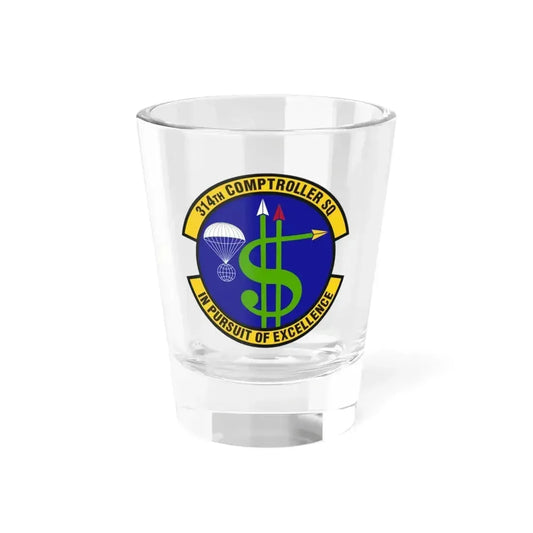 314th Comptroller Squadron (U.S. Air Force) Shot Glass 1.5oz 1.5oz - Go Mug Yourself