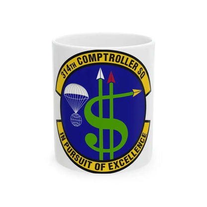 314th Comptroller Squadron (U.S. Air Force) White Coffee Mug 11oz - Go Mug Yourself
