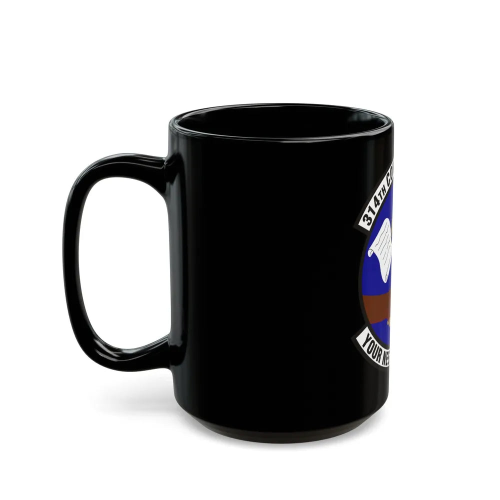 314th Contracting Squadron (U.S. Air Force) Black Coffee Mug-Go Mug Yourself