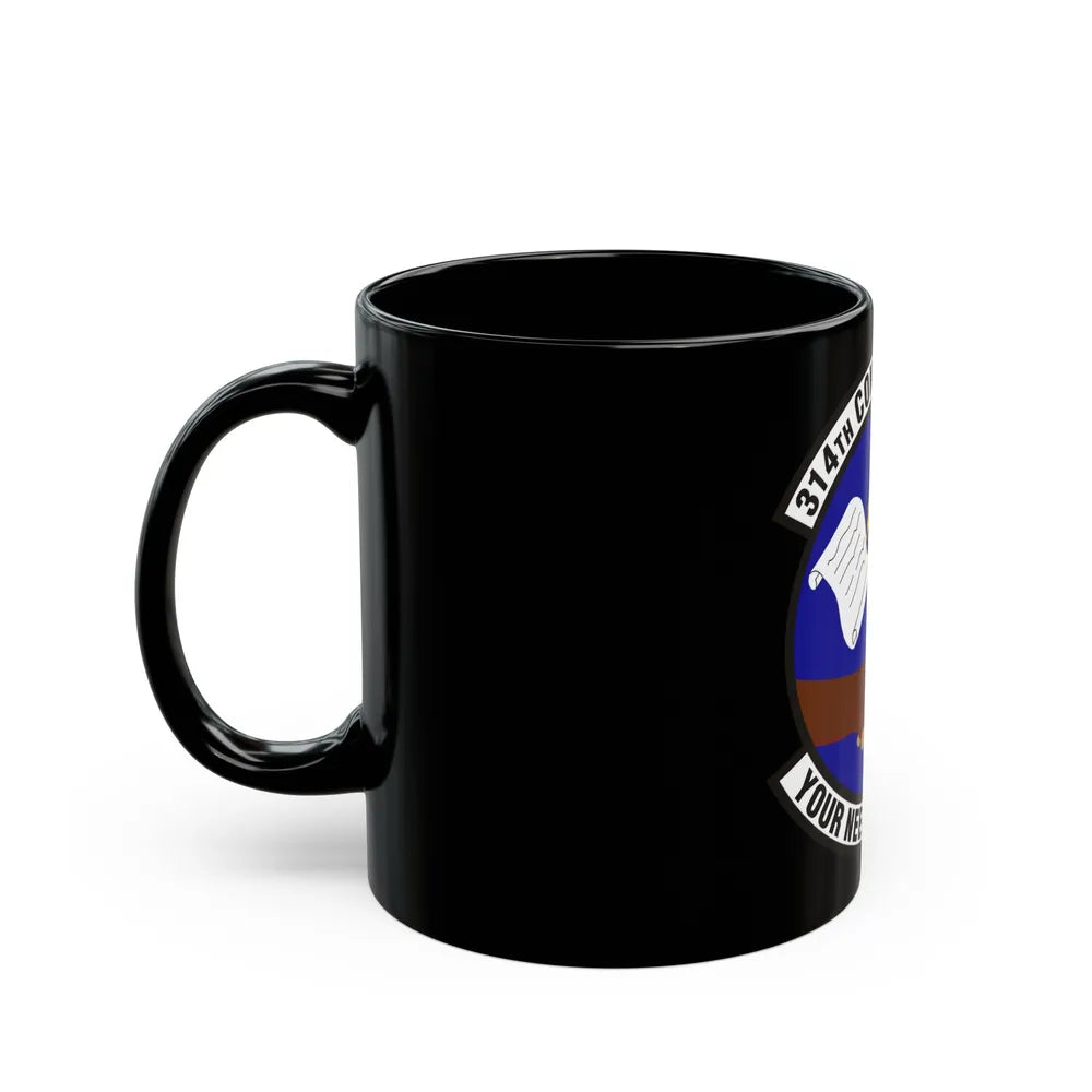 314th Contracting Squadron (U.S. Air Force) Black Coffee Mug-Go Mug Yourself