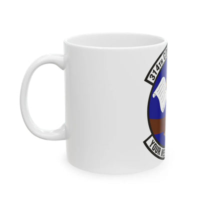 314th Contracting Squadron (U.S. Air Force) White Coffee Mug-Go Mug Yourself