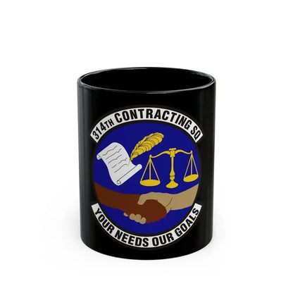 314th Contracting Squadron (U.S. Air Force) Black Coffee Mug 11oz - Go Mug Yourself