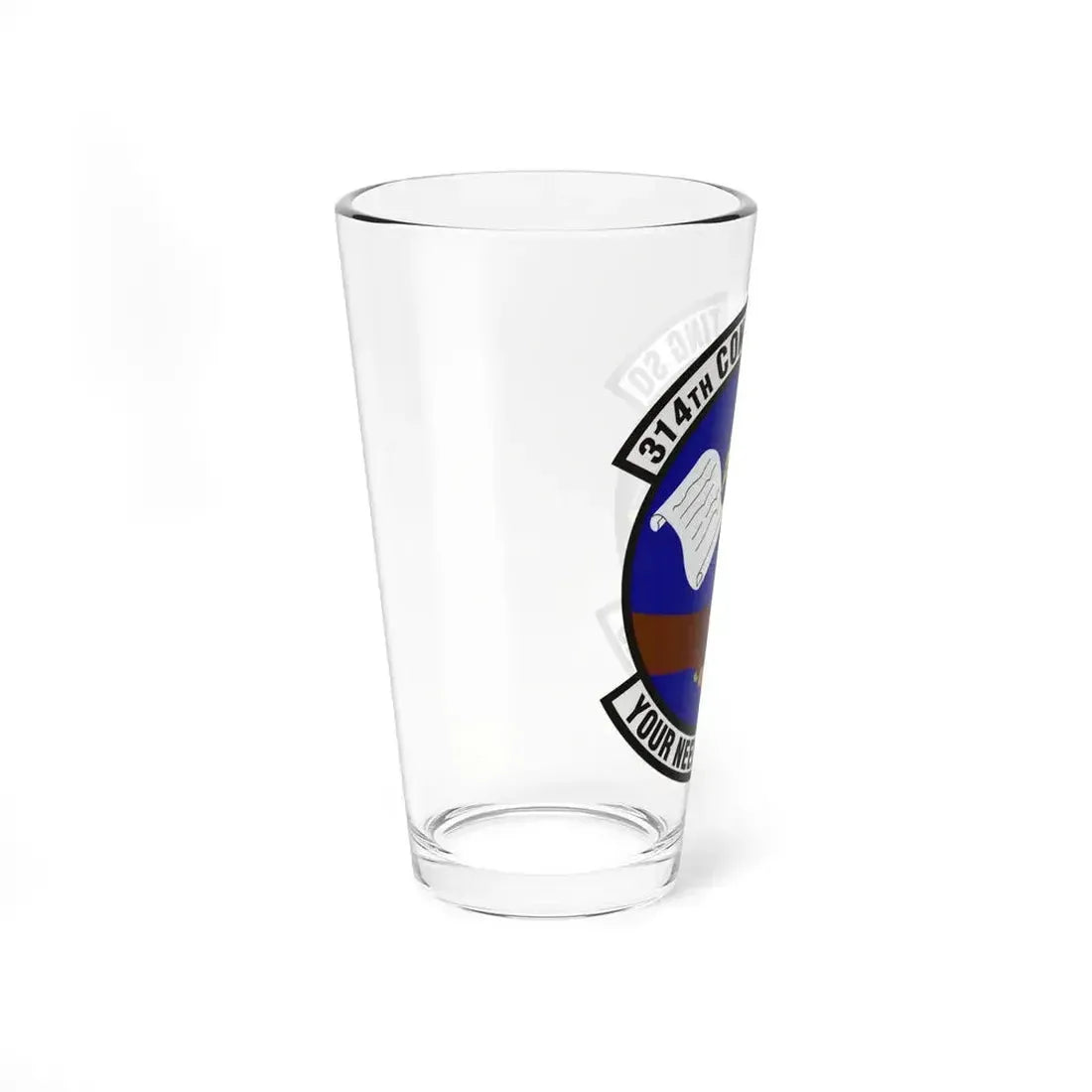 314th Contracting Squadron (U.S. Air Force) Pint Glass 16oz - Go Mug Yourself