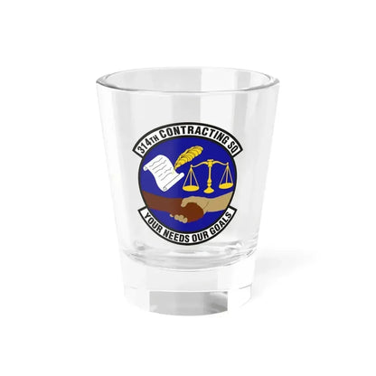 314th Contracting Squadron (U.S. Air Force) Shot Glass 1.5oz 1.5oz - Go Mug Yourself