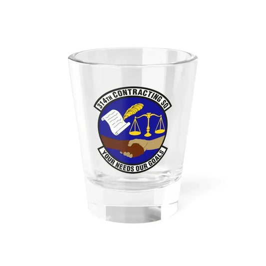 314th Contracting Squadron (U.S. Air Force) Shot Glass 1.5oz 1.5oz - Go Mug Yourself
