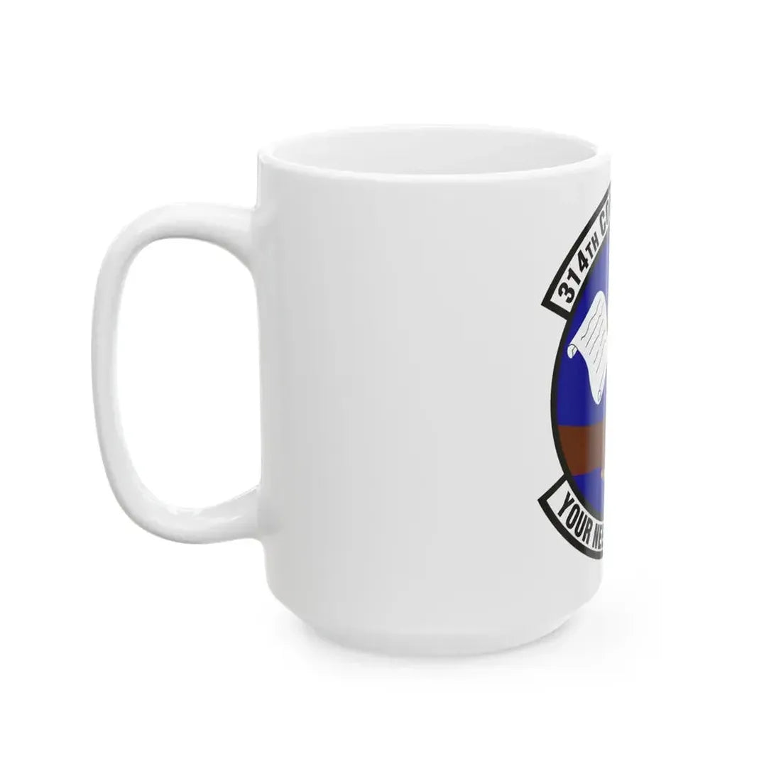 314th Contracting Squadron (U.S. Air Force) White Coffee Mug - Go Mug Yourself