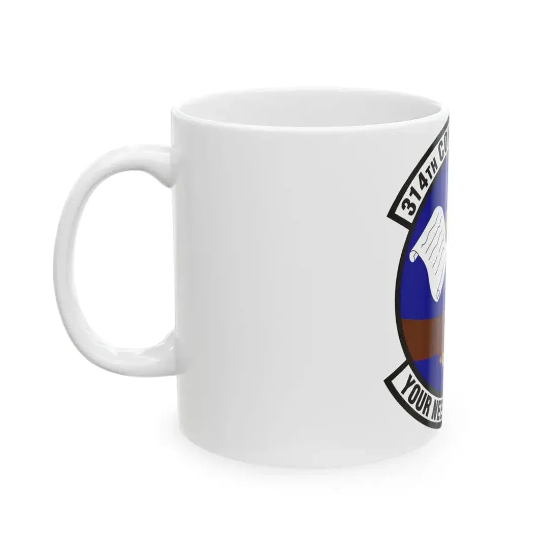 314th Contracting Squadron (U.S. Air Force) White Coffee Mug - Go Mug Yourself