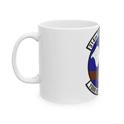 314th Contracting Squadron (U.S. Air Force) White Coffee Mug - Go Mug Yourself