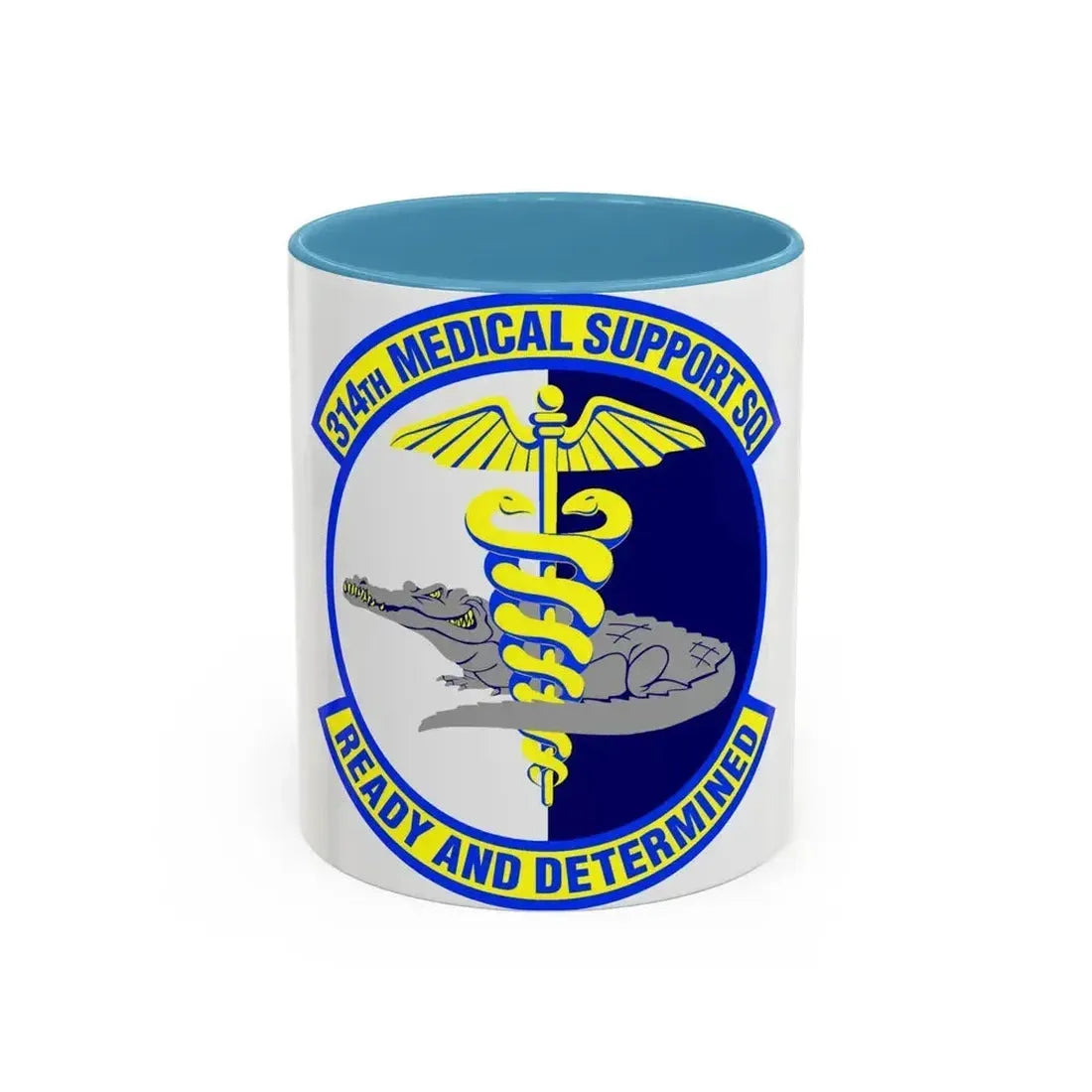 314th Medical Support Squadron (U.S. Air Force) Accent Coffee Mug 11oz Light Blue - Go Mug Yourself