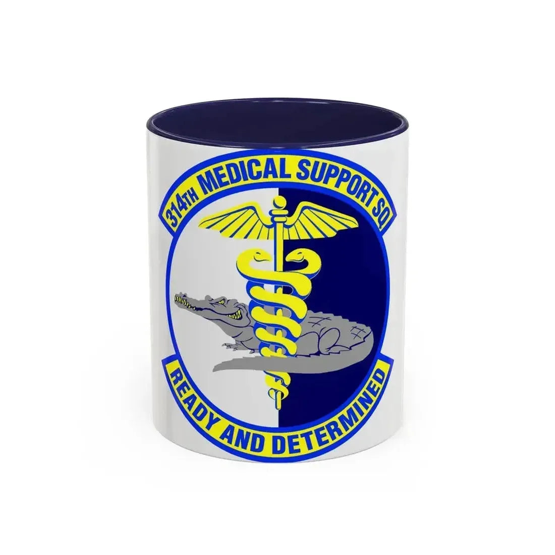 314th Medical Support Squadron (U.S. Air Force) Accent Coffee Mug 11oz Navy - Go Mug Yourself