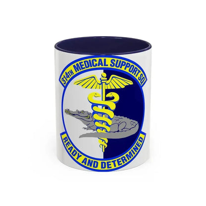 314th Medical Support Squadron (U.S. Air Force) Accent Coffee Mug 11oz Navy - Go Mug Yourself