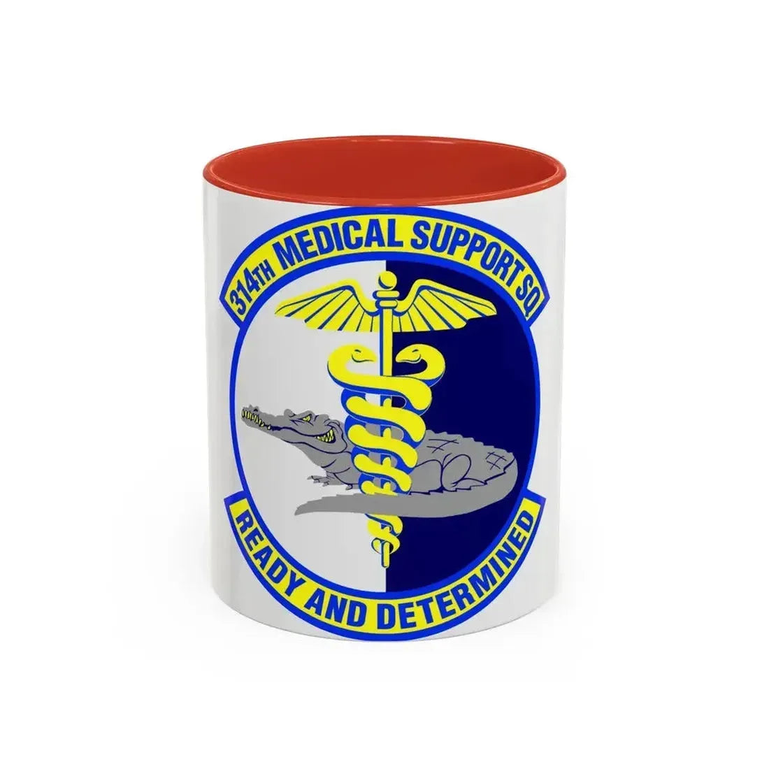 314th Medical Support Squadron (U.S. Air Force) Accent Coffee Mug 11oz Red - Go Mug Yourself