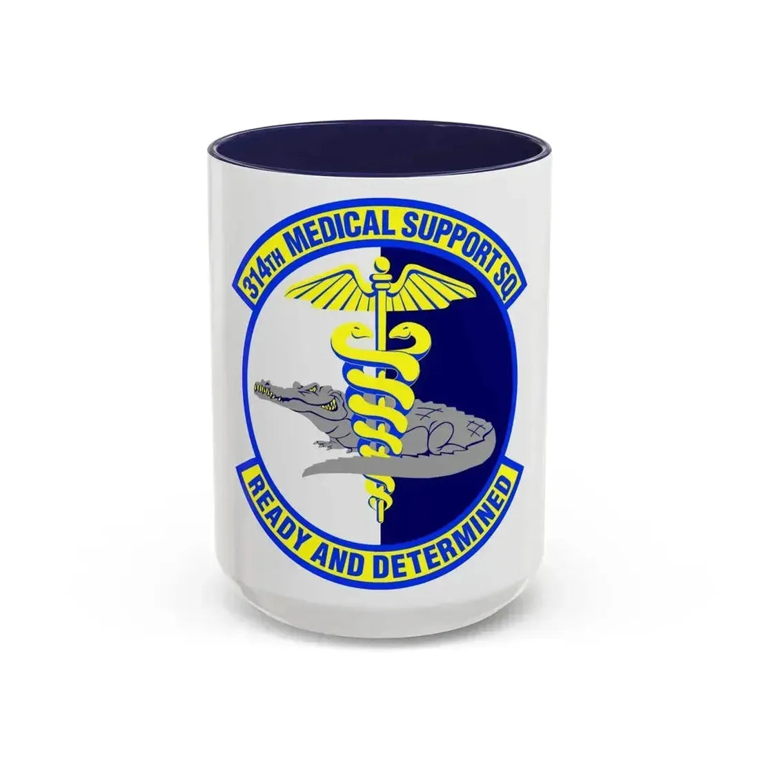 314th Medical Support Squadron (U.S. Air Force) Accent Coffee Mug 15oz Navy - Go Mug Yourself