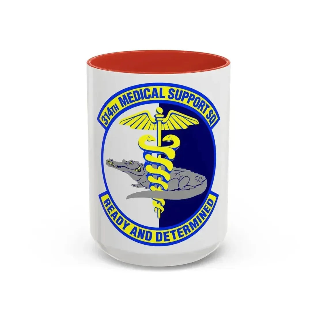 314th Medical Support Squadron (U.S. Air Force) Accent Coffee Mug 15oz Red - Go Mug Yourself
