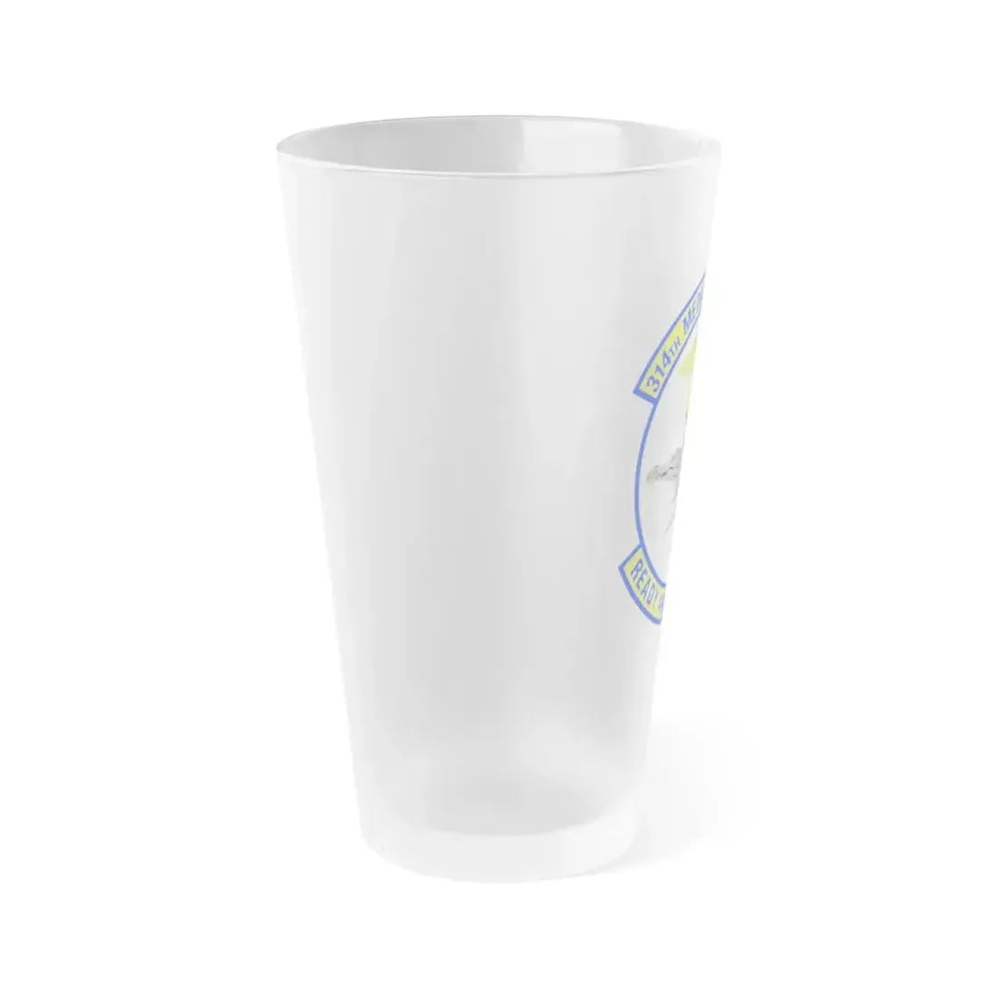 314th Medical Support Squadron (U.S. Air Force) Frosted Pint Glass 16oz - Go Mug Yourself