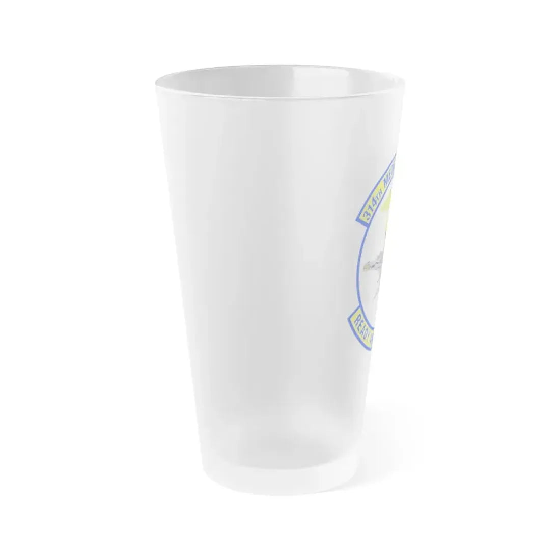 314th Medical Support Squadron (U.S. Air Force) Frosted Pint Glass 16oz - Go Mug Yourself