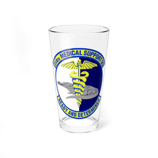 314th Medical Support Squadron (U.S. Air Force) Pint Glass 16oz 16oz - Go Mug Yourself