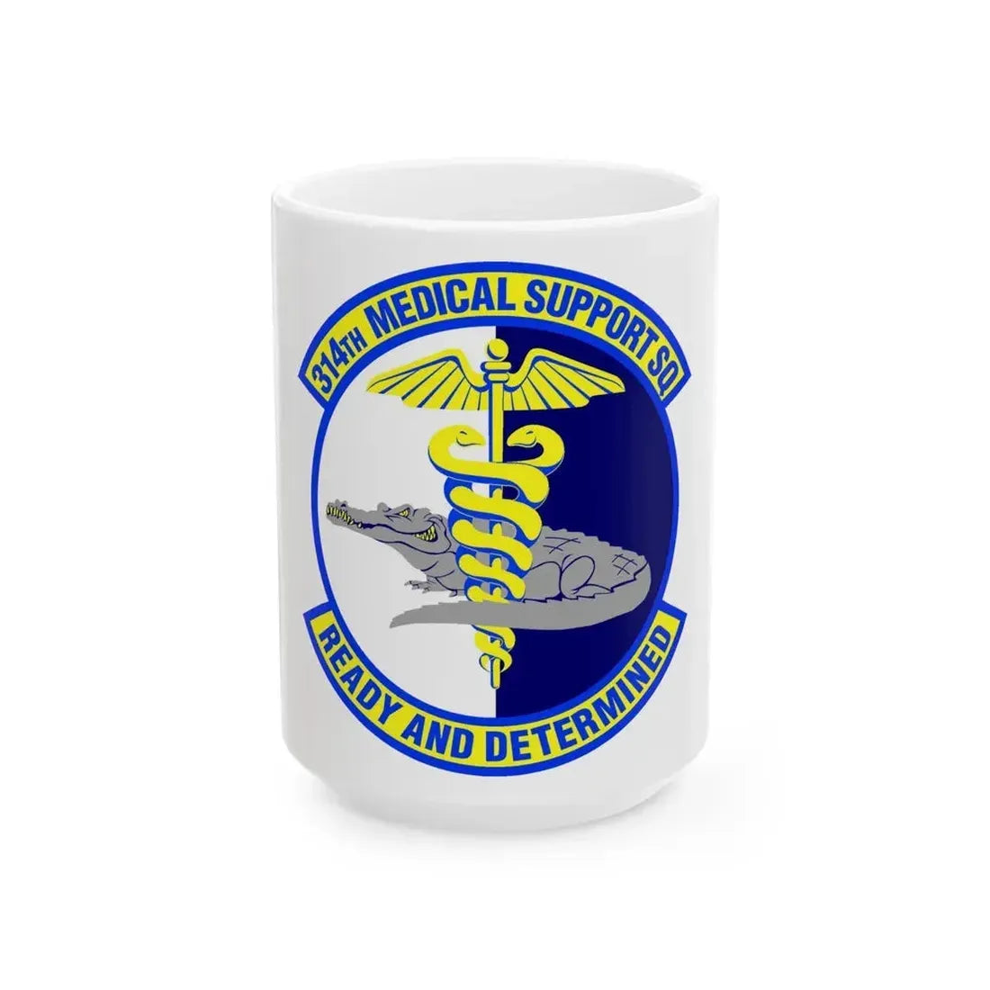 314th Medical Support Squadron (U.S. Air Force) White Coffee Mug 15oz - Go Mug Yourself