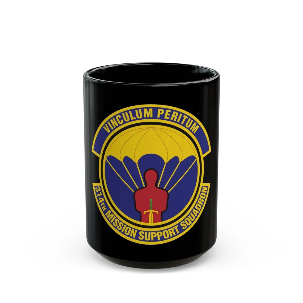 314th Mission Support Squadron (U.S. Air Force) Black Coffee Mug-15oz-Go Mug Yourself