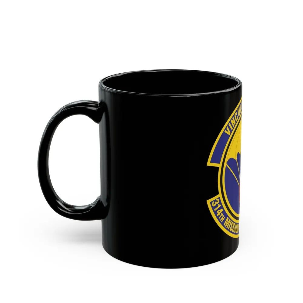 314th Mission Support Squadron (U.S. Air Force) Black Coffee Mug-Go Mug Yourself