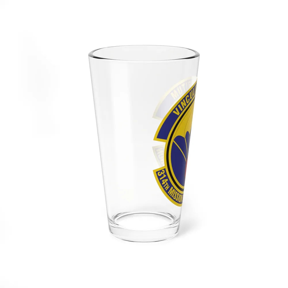 314th Mission Support Squadron (U.S. Air Force) Pint Glass 16oz-Go Mug Yourself