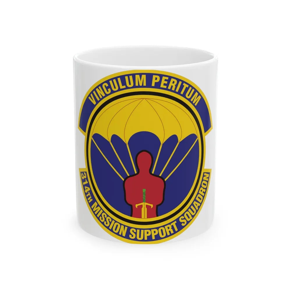 314th Mission Support Squadron (U.S. Air Force) White Coffee Mug-11oz-Go Mug Yourself