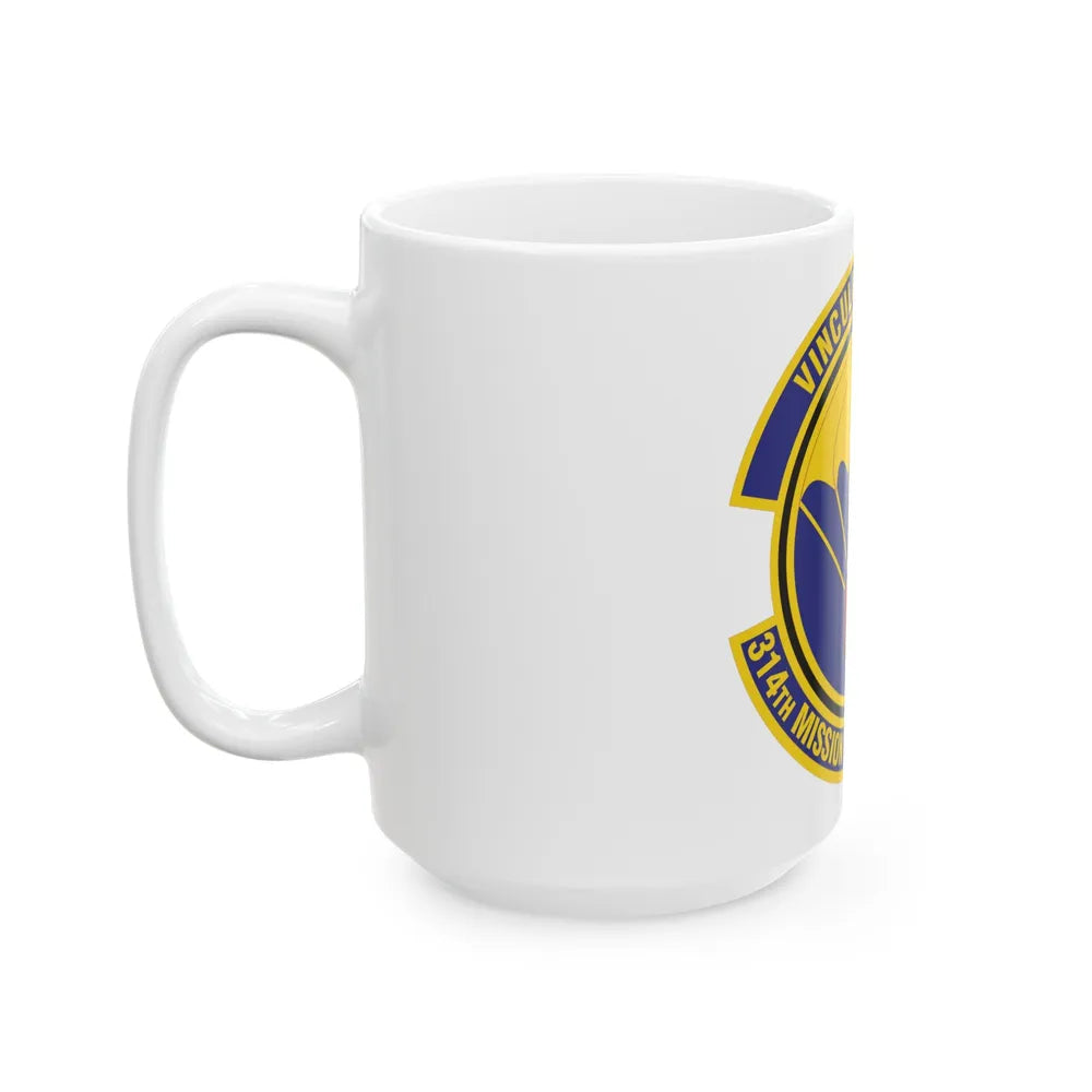 314th Mission Support Squadron (U.S. Air Force) White Coffee Mug-Go Mug Yourself