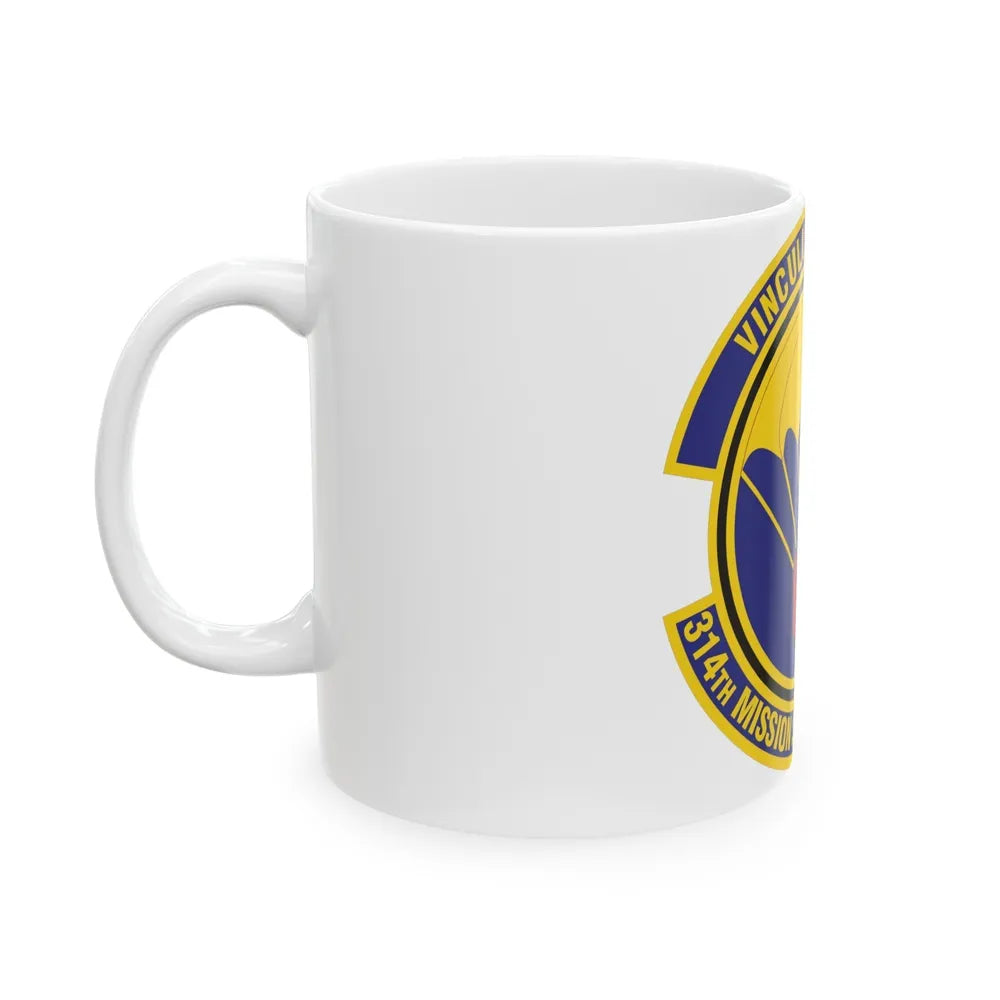 314th Mission Support Squadron (U.S. Air Force) White Coffee Mug-Go Mug Yourself