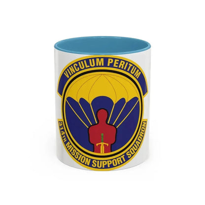 314th Mission Support Squadron (U.S. Air Force) Accent Coffee Mug 11oz Light Blue - Go Mug Yourself