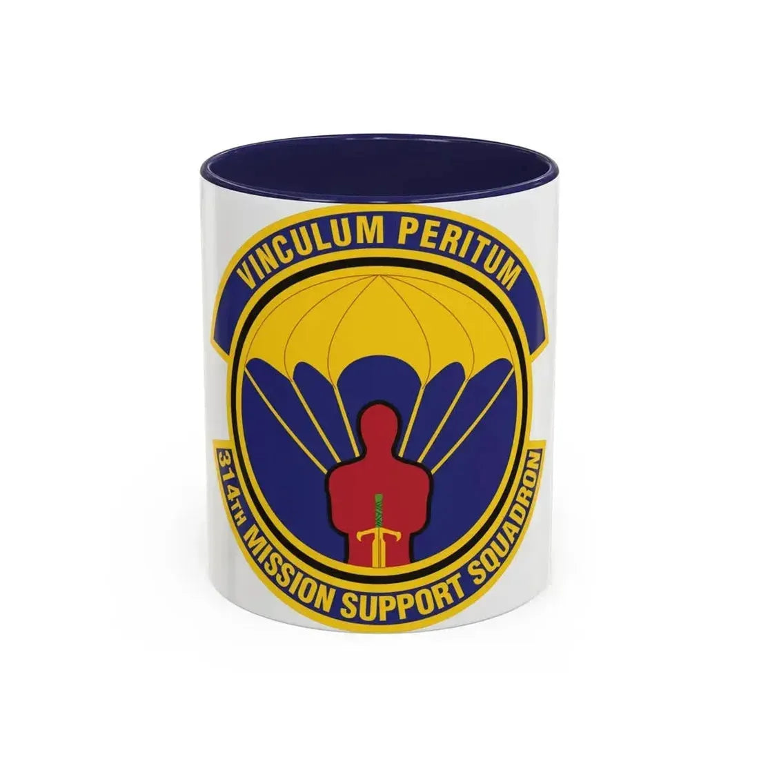 314th Mission Support Squadron (U.S. Air Force) Accent Coffee Mug 11oz Navy - Go Mug Yourself