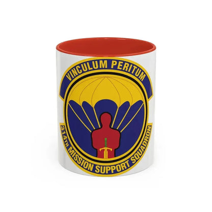 314th Mission Support Squadron (U.S. Air Force) Accent Coffee Mug 11oz Red - Go Mug Yourself