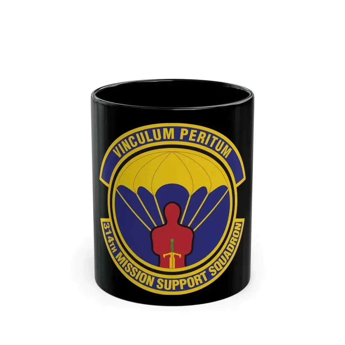 314th Mission Support Squadron (U.S. Air Force) Black Coffee Mug 11oz - Go Mug Yourself