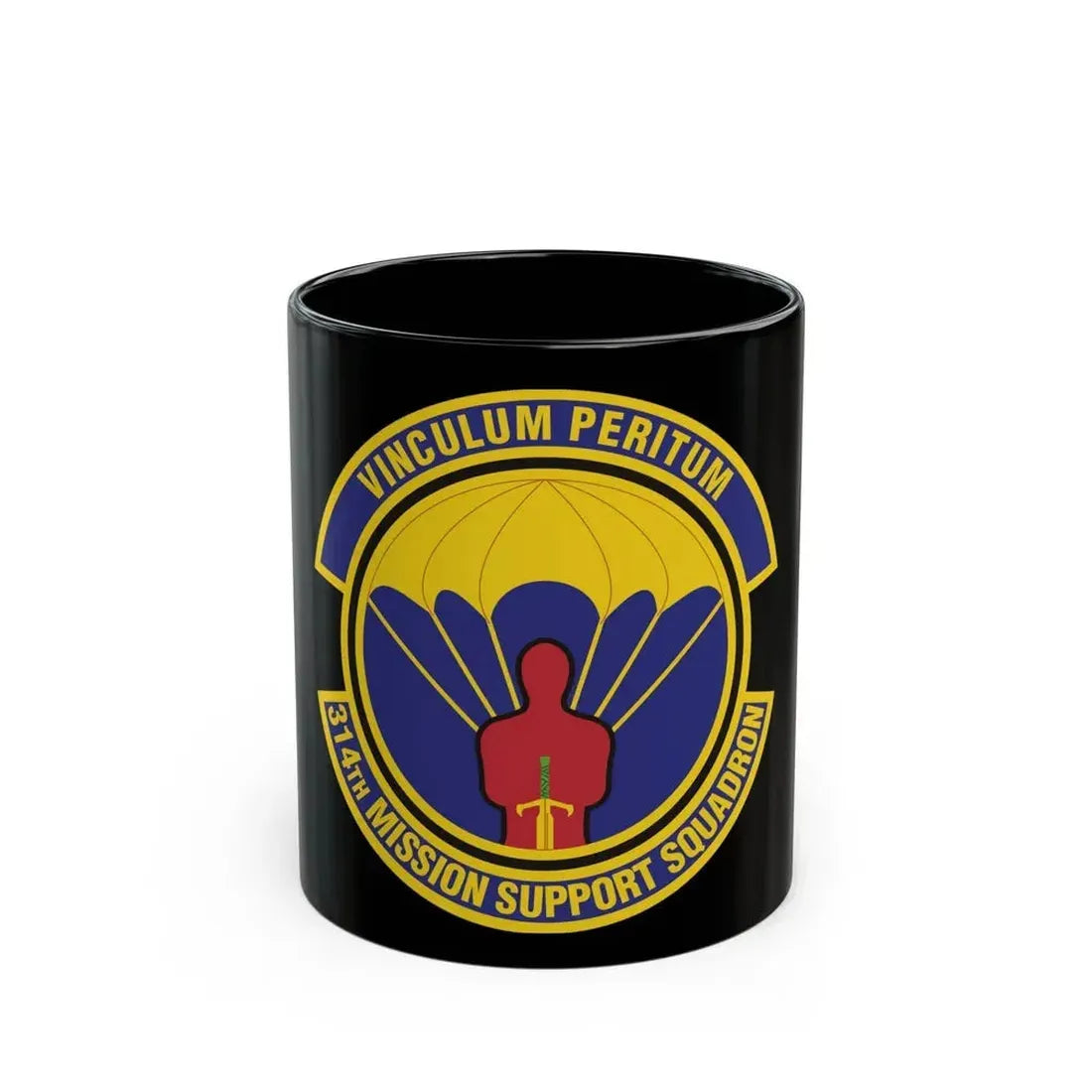 314th Mission Support Squadron (U.S. Air Force) Black Coffee Mug 11oz - Go Mug Yourself