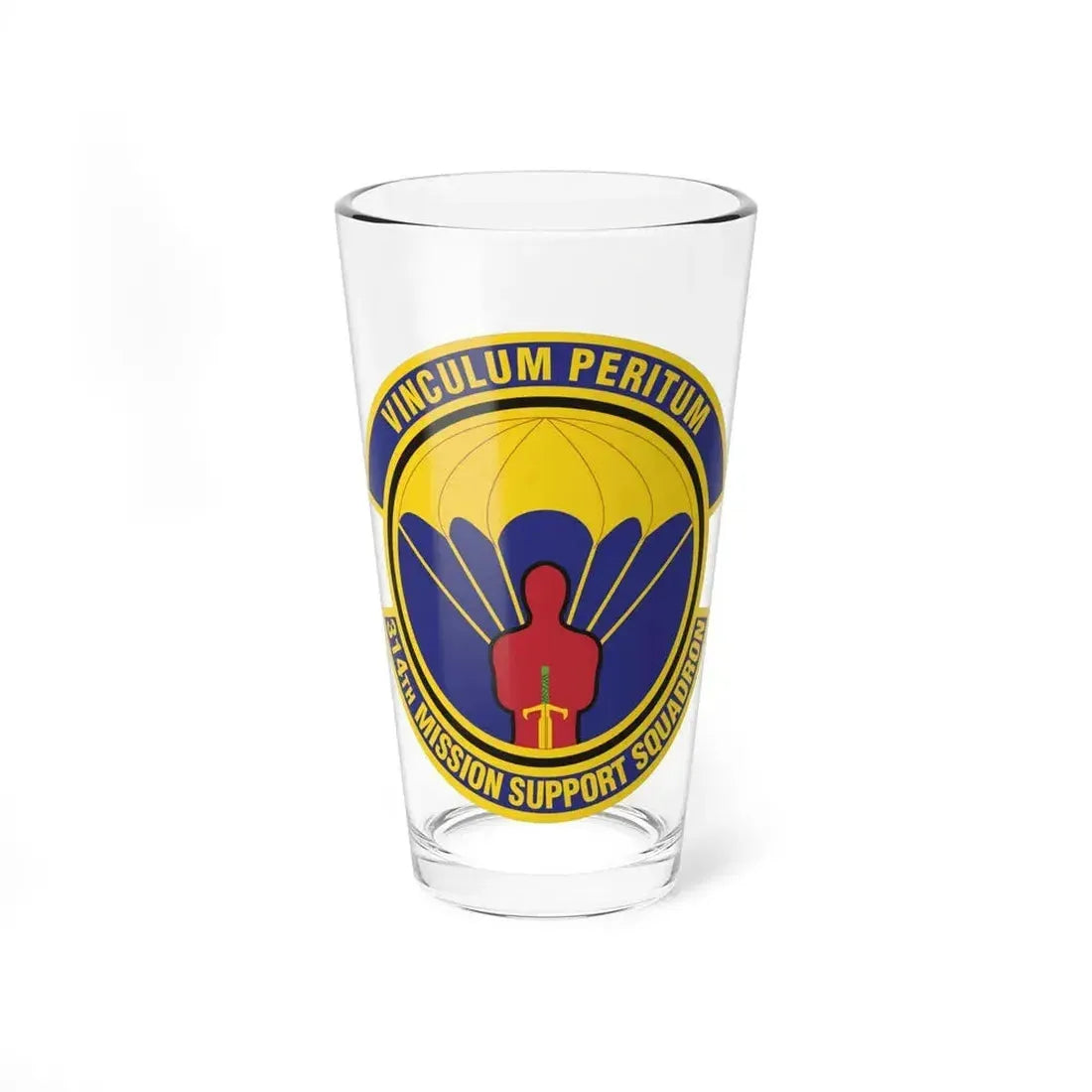 314th Mission Support Squadron (U.S. Air Force) Pint Glass 16oz - Go Mug Yourself
